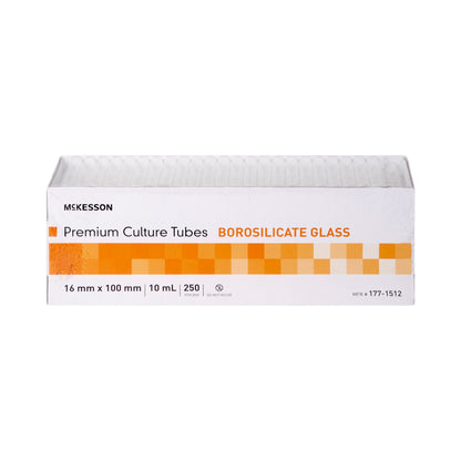 McKesson Plain Glass Test Tube, 10 mL, 16 x 100 mm
