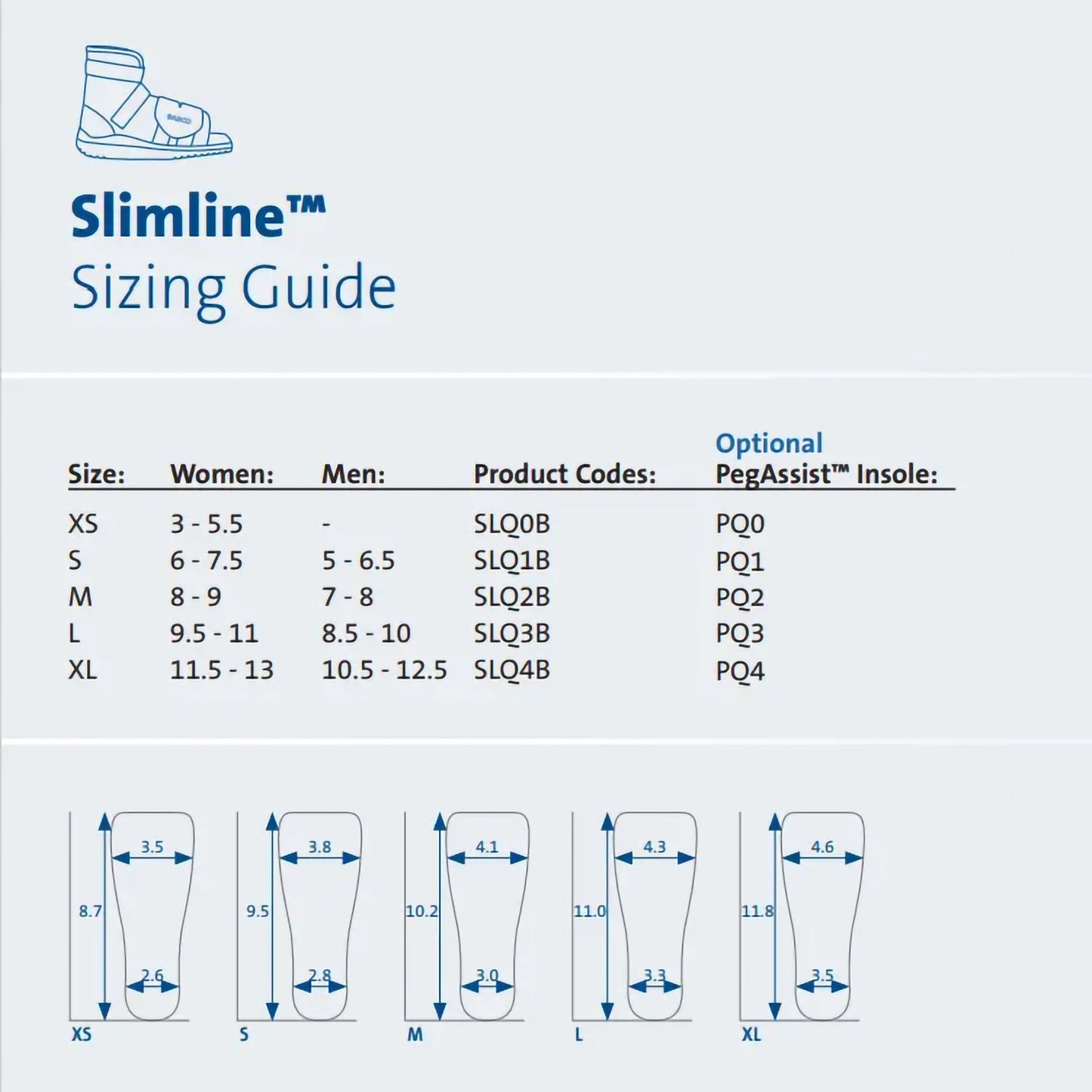 Darco® SlimLine™ Cast Boot, Large