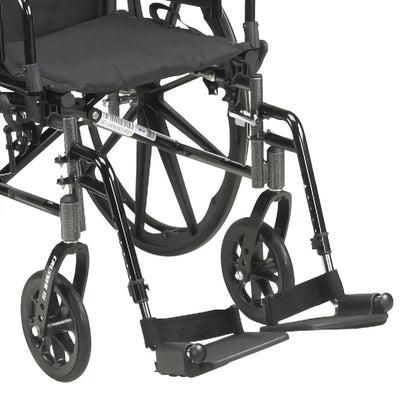 McKesson Manual Lightweight Wheelchair, 18 Inch Seat Width