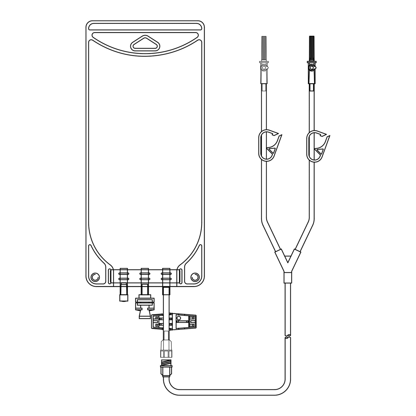 EVA Empty Bag McKesson 1000 mL Gravity