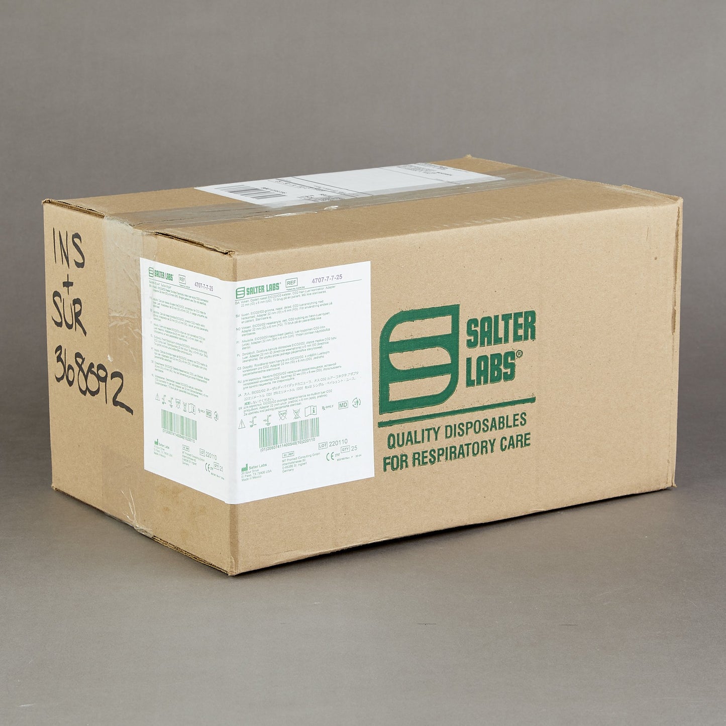 Salter-Style® ETCO2 Nasal Sampling Cannula with O2