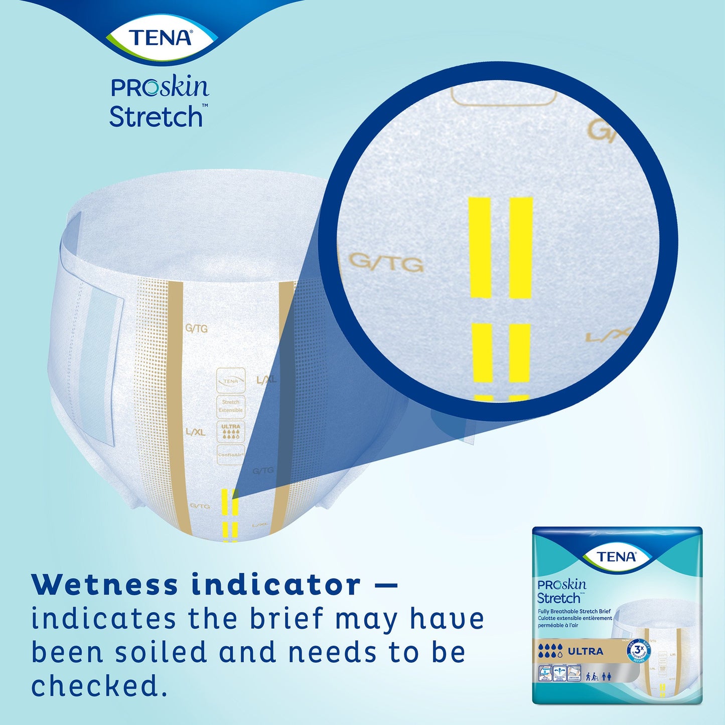 Tena® ProSkin Stretch™ Ultra Incontinence Brief, Large / Extra Large