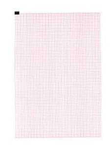 Recording Chart Paper Nihon Kohden™ Z-Fold Red Grid