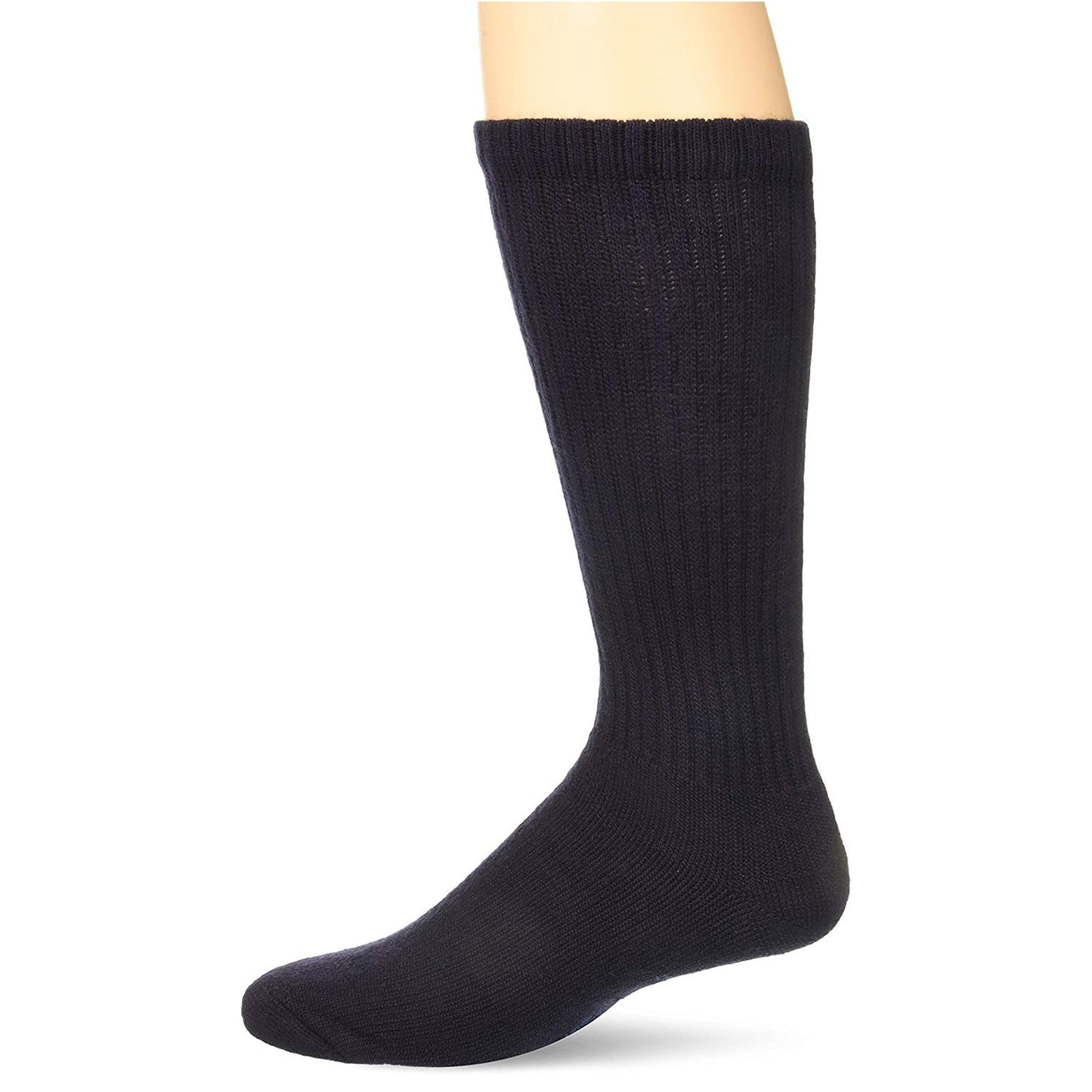 Jobst® Sensifoot Diabetic Sock, Crew Large, Navy, Closed Toe