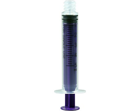 Vesco Medical VED-605EO Vesco Enteral / Oral Syringe, 5 mL, Enfit Tip, Flat Top Style