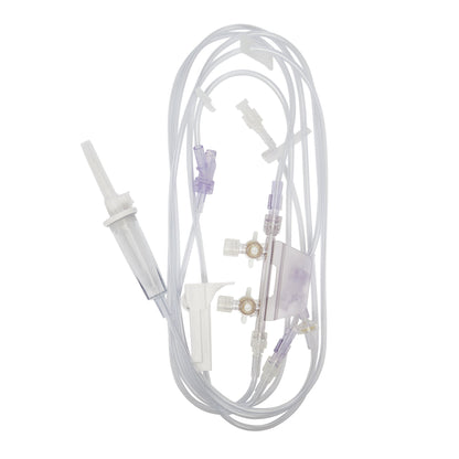 Primary IV Administration Set Caresite® Gravity 2 Ports 15 Drops / mL Drip Rate Without Filter 120 Inch Tubing Anesthesia
