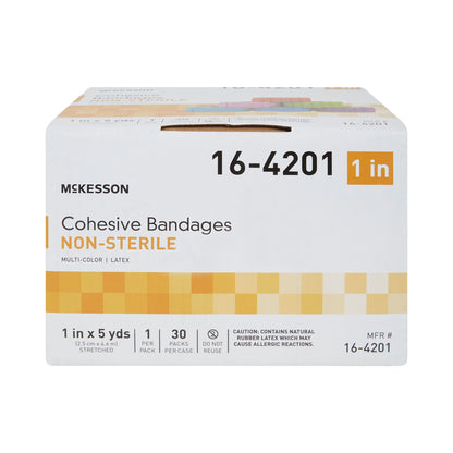McKesson Self-adherent Closure Cohesive Bandage, 1 Inch x 5 Yard