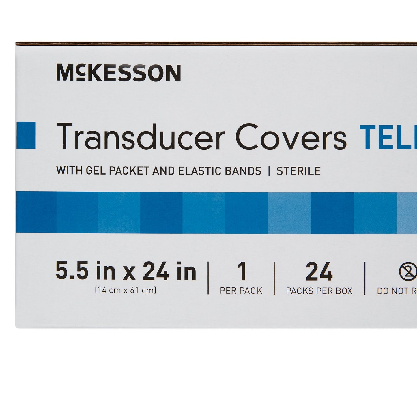 McKesson Telescopically Folded Transducer Cover, 5.5 x 24 Inch
