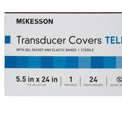 McKesson Telescopically Folded Transducer Cover, 5.5 x 24 Inch