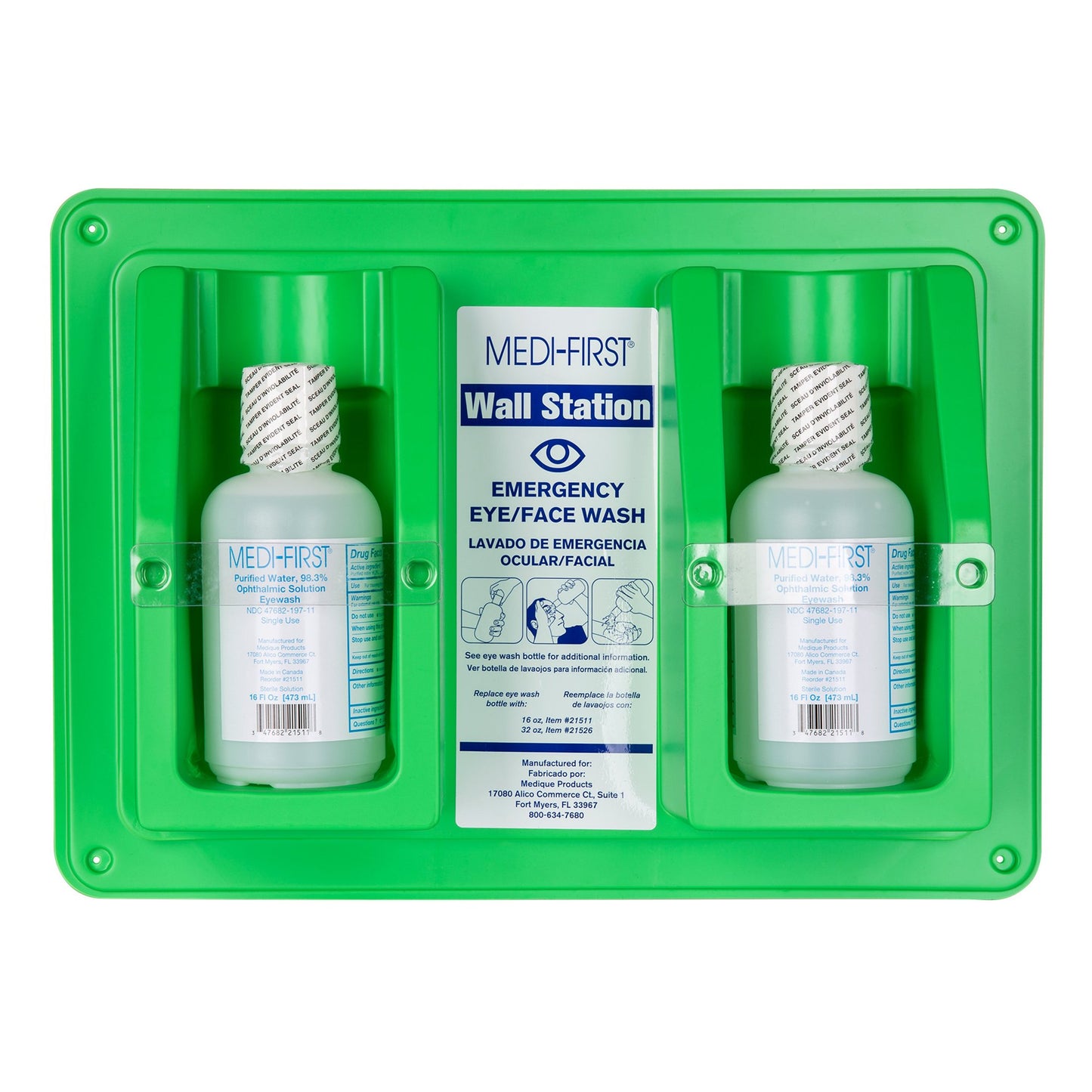 Medi-First® Eye/Face Wash, 16-ounce squeeze bottle