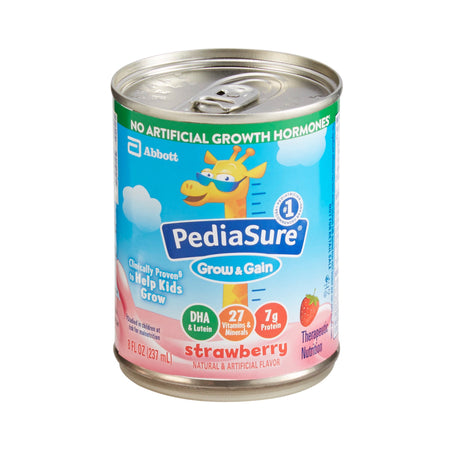 Abbott Nutrition 67525 PediaSure Grow & Gain Therapeutic Nutrition, Strawberry, 8-ounce can