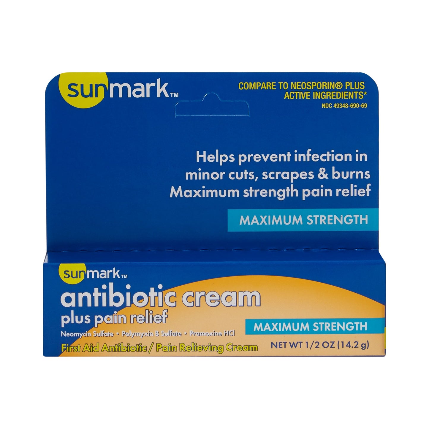 sunmark® Antibiotic Cream Plus Pain Relief