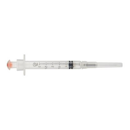 VanishPoint® 10391 3 mL Syringe with Hypodermic Needle, 25 Gauge, 1 Inch