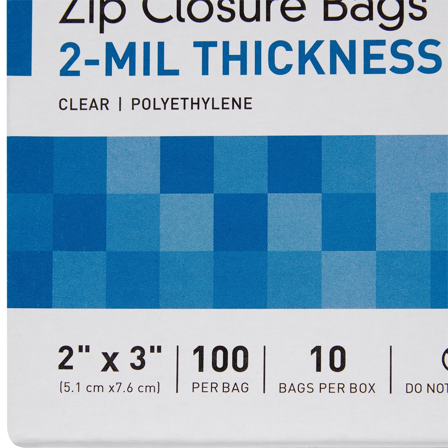 McKesson Zip Closure Bag, 2 x 3 in.