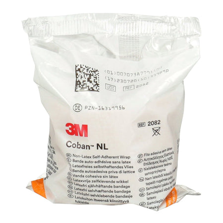 Solventum 2082B 3M Cohesive Bandage LF 2 Inch X 5 Yard Self-adherent Closure Blue