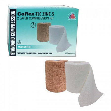Andover 8840UBZ-SC CoFlex TLC Zinc with Indicators Two-Layer Compression Bandage System