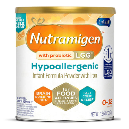 Mead Johnson 897302 Enfamil Nutramigen with Enflora LGG Powder Infant Formula, 12.6-ounce can