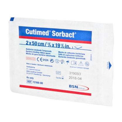Cutimed® Sorbact® Antimicrobial Mesh Dressing, 4/5 x 19.7 Inch