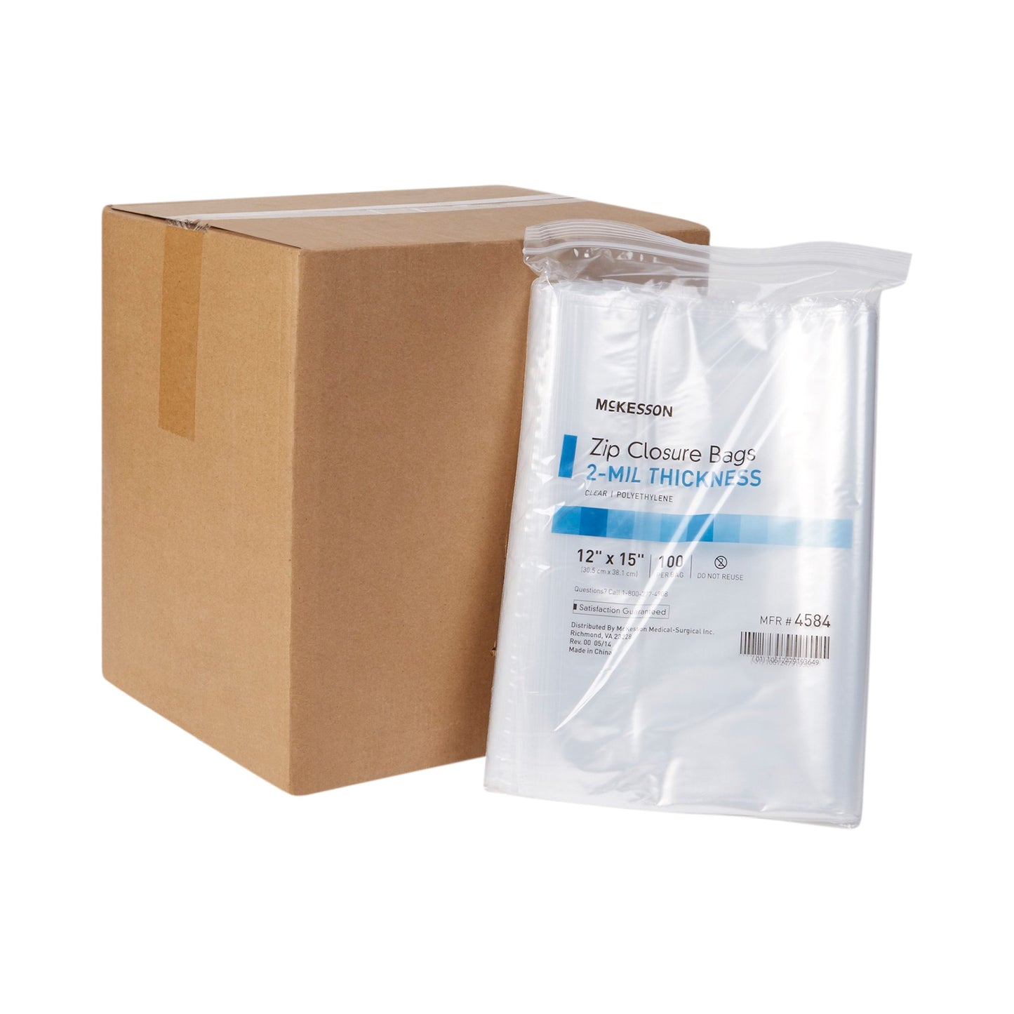 McKesson Zip Closure Bag, 12 X 15 Inches