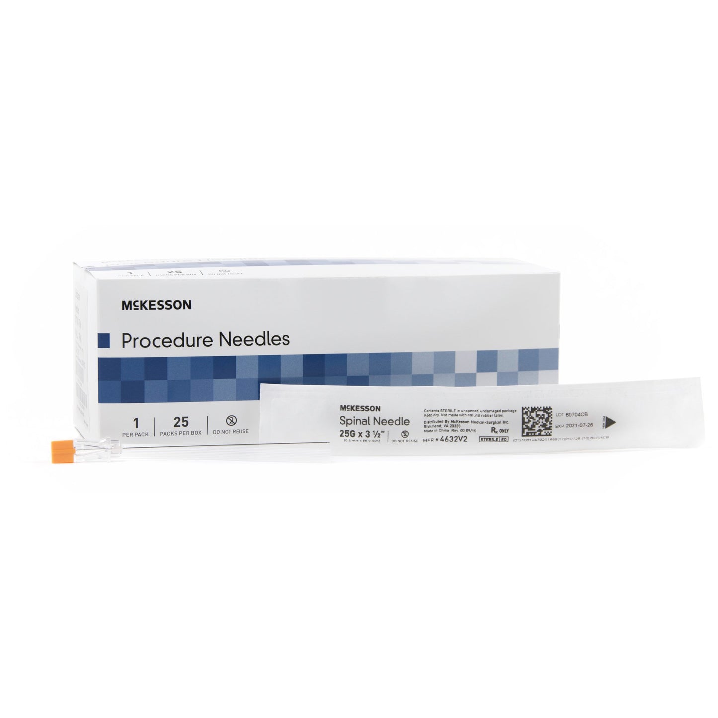 McKesson Spinal Needle, 25 Gauge, 3-1/2 Inch by McKesson Brand product image