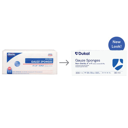 Dukal™ Gauze Sponge, 4 x 4 Inch, 12-Ply