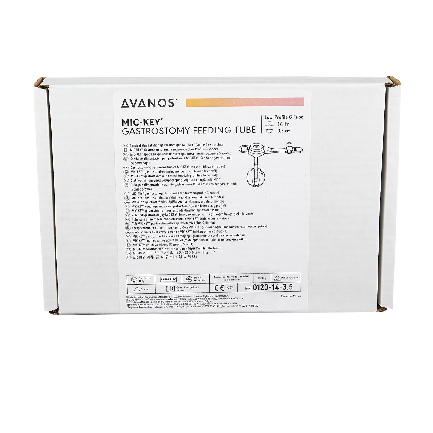 Mic-Key® Low Profile Gastrostomy Tube Kit, 14 Fr., 3.5 cm Tube