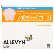 Allevyn Life Sacrum Foam Dressing, 17.2 x 17.5 Centimeters