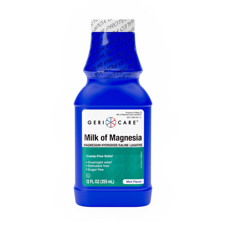 Geri-Care QMOM-MNT-12-GCP Magnesium Hydroxide Laxative, 12-ounce Bottle