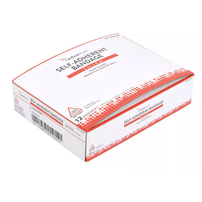 Cohesive Bandage Cardinal Health™ 2 Inch X 5 Yard Self-Adherent Closure Assorted Colors NonSterile Standard Compression