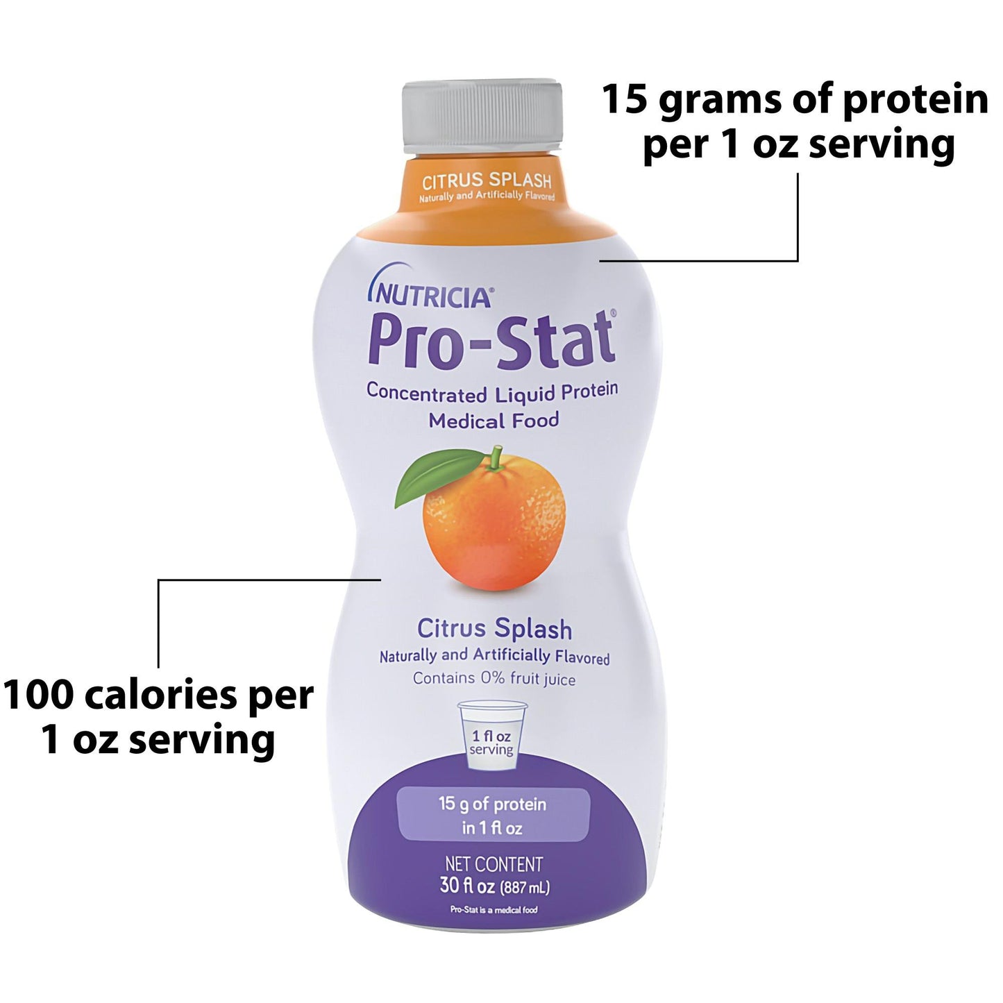 Pro-Stat® Citrus Splash Concentrated Liquid Protein, 30-ounce bottle