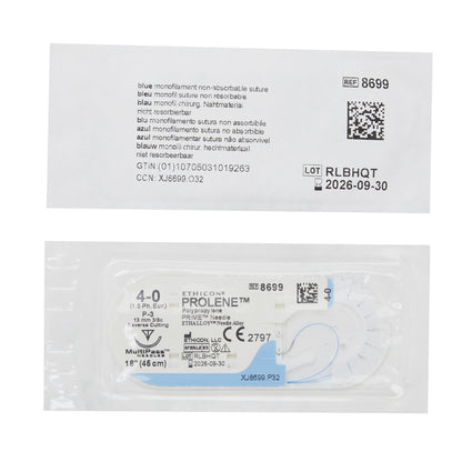 Prolene™ Suture with Needle, Size 4-0