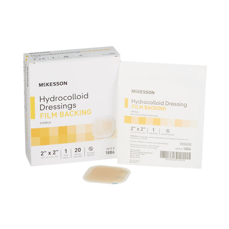 McKesson 1886 Hydrocolloid Dressing, 2 x 2 Inch