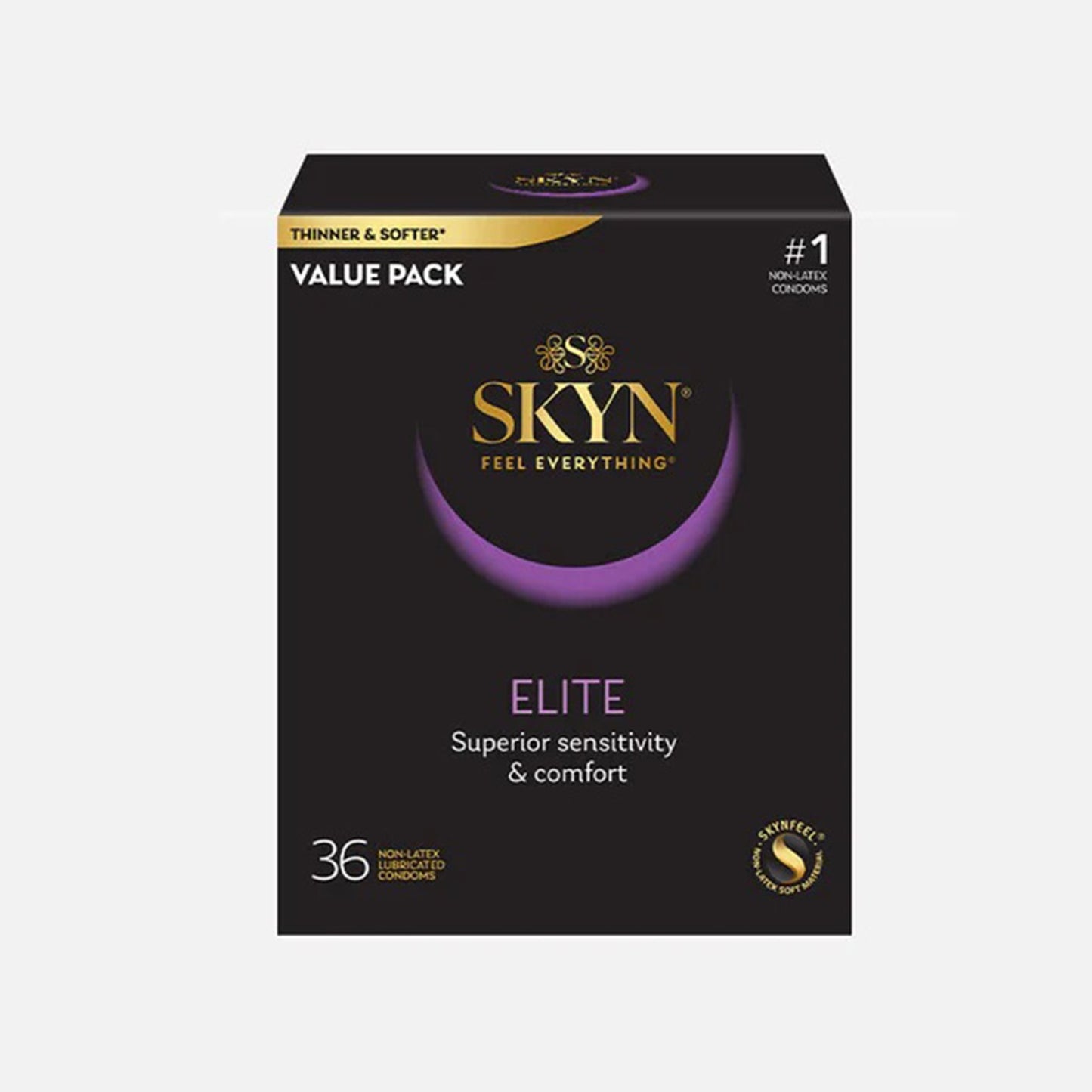 Condom SKYN® Elite Lubricated One Size Fits Most 36 Per Box