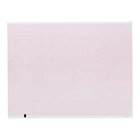 Precision Charts 9100-026-11 Recording Chart Paper Mortara Z-Fold Red Grid