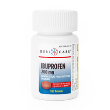 Geri-Care® 200mg Ibuprofen Tablets, Pain Reliever, Fever Reducer