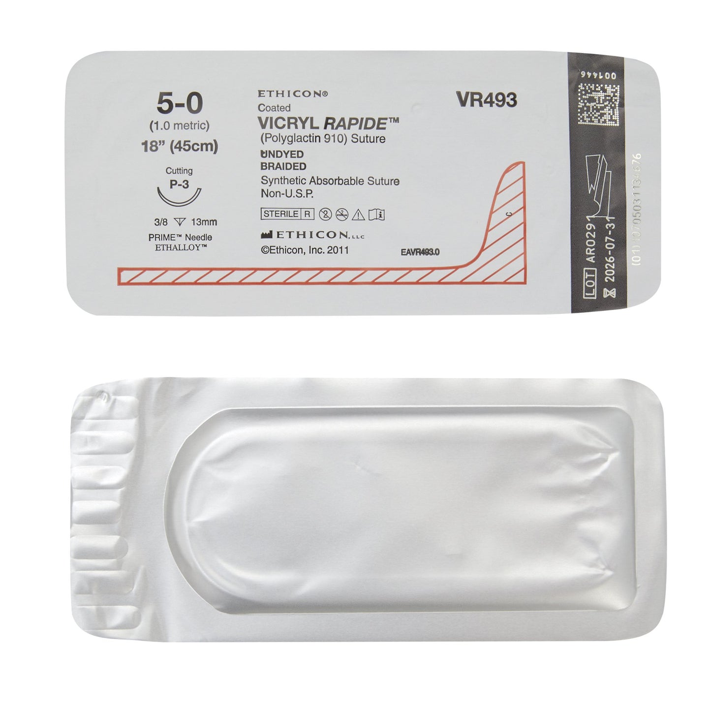 Coated Vicryl™ Rapide Suture with Needle