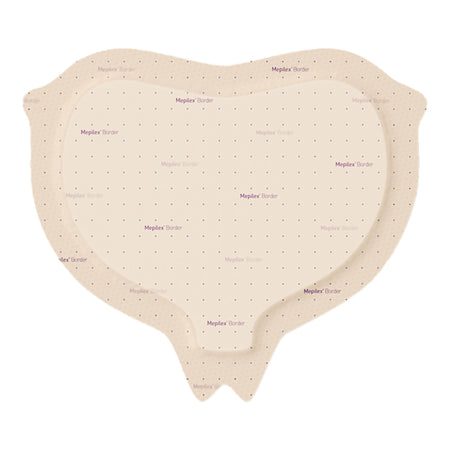 Molnlycke 282455 Mepilex Border Sacrum Foam Dressing, 22 x 25 Centimeter
