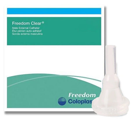 Freedom Clear Male External Catheter, Intermediate Size, 23mm, Standard Length by Coloplast product image