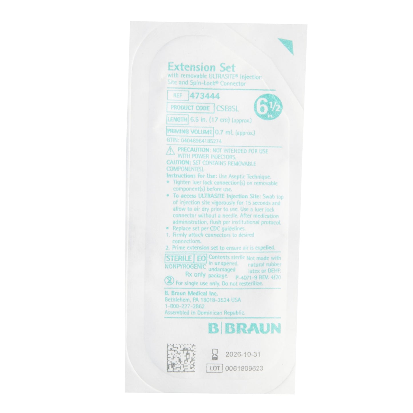 B. Braun Standard Bore Extension Set
