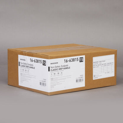Mckesson 16-63815 Scalpel No. 15 Stainless Steel / Plastic Classic Grip Handle Sterile Disposable