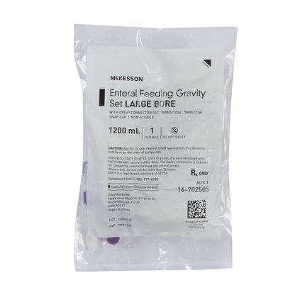McKesson Gravity Feeding Bag Set, 1200 mL