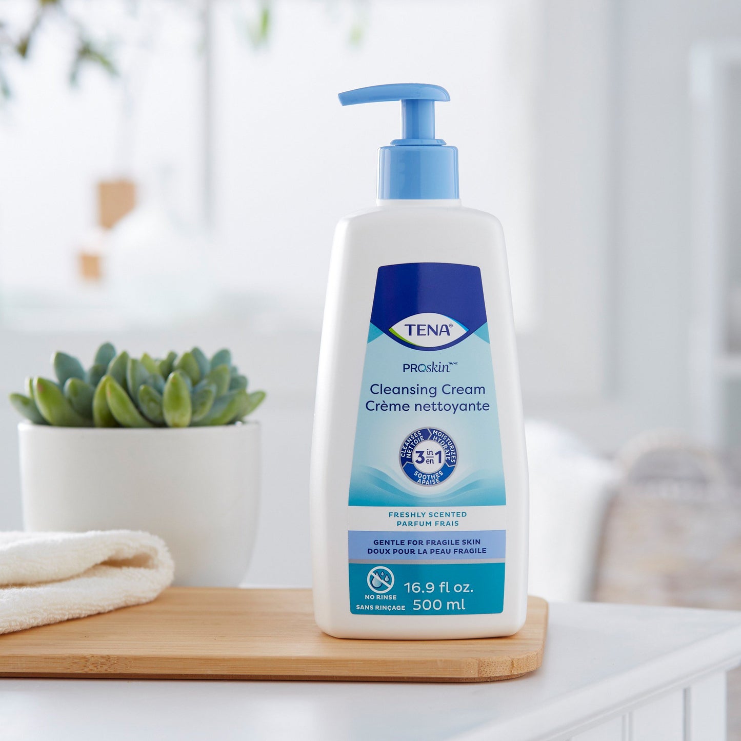 Tena® Body Wash Cleansing Cream, Alcohol-Free, three-in-one formula
