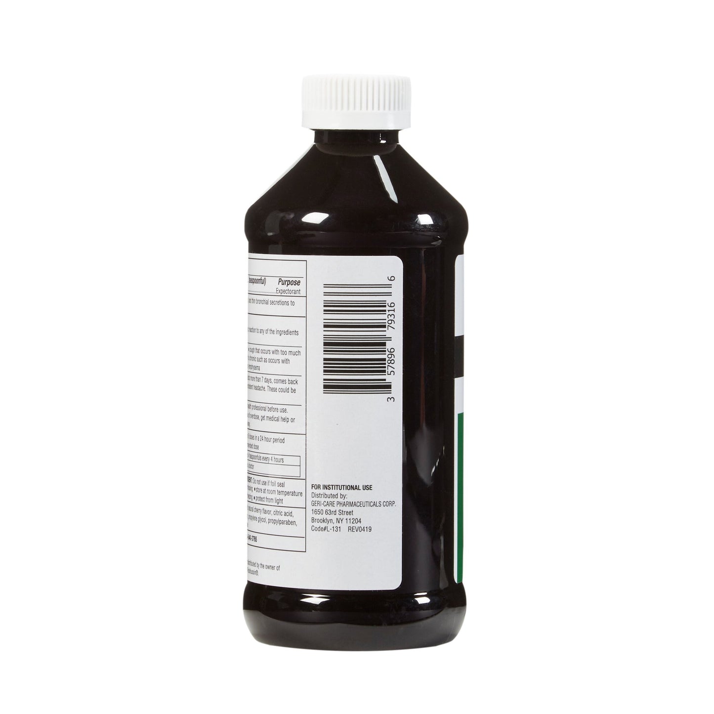 Geri-Care® Guaifenesin Cold and Cough Relief, 16-ounce Bottle