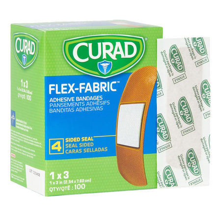 Comfort Cloth Tan Adhesive Strip, 1 x 3 Inch by Medline product image