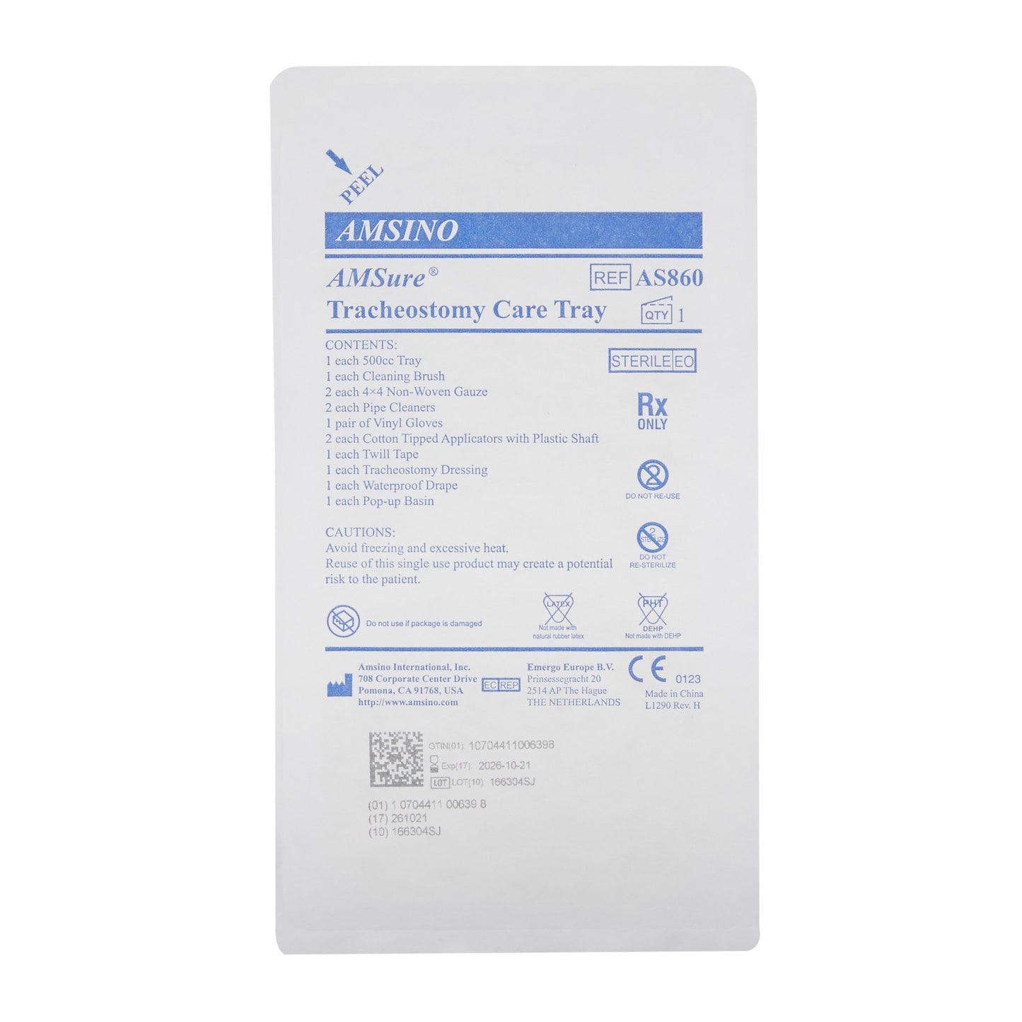 Amsino AMSure® Tracheostomy Clean and Care Kit