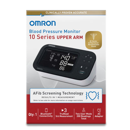 Digital Blood Pressure Monitor Omron 10 Series® Adult Cuff Nylon Cuff 9 to 17 Inch Desk Model