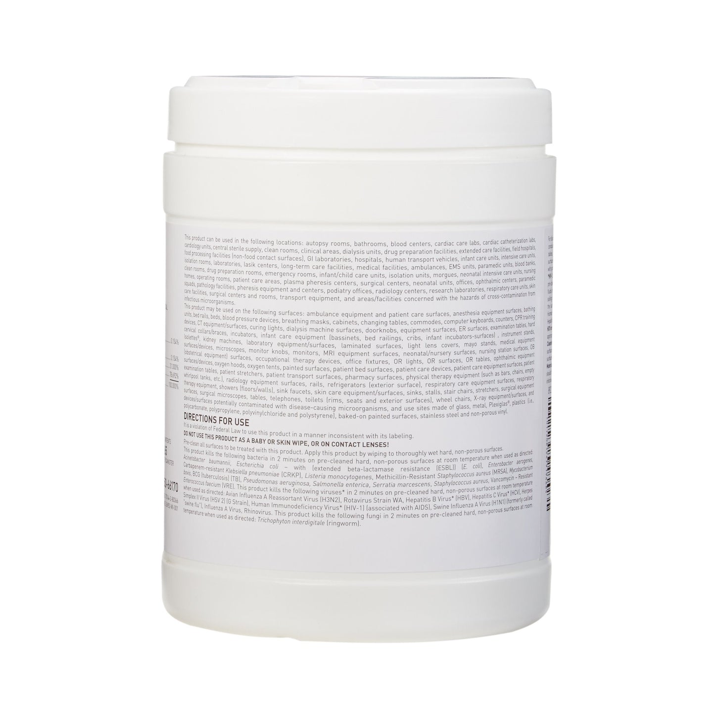 McKesson Germicidal Extra Large Surface Disinfectant Wipes, Canister
