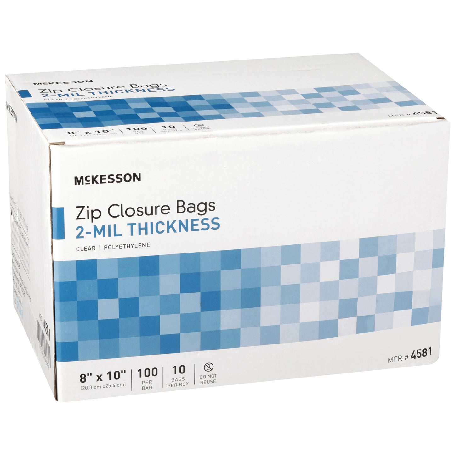 McKesson Zip Closure Bag, 8 X 10 Inches