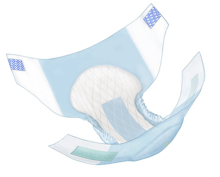 Cardinal 63075A Wings Extra Heavy Absorbency Incontinence Brief, Extra Large