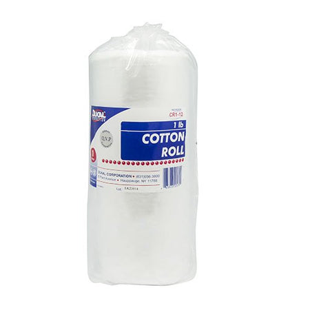 Dukal CR1-12 Bulk Rolled Cotton, 12 Inch Width, 36 + Inch Length, White